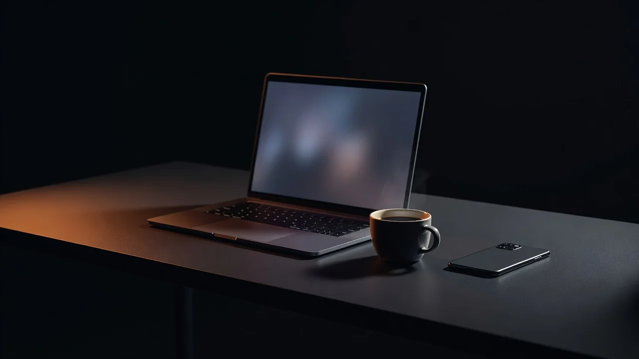 Shop-Betreiberin prüft E-Commerce-Keyword-Recherche am Laptop in einem warmen Homeoffice