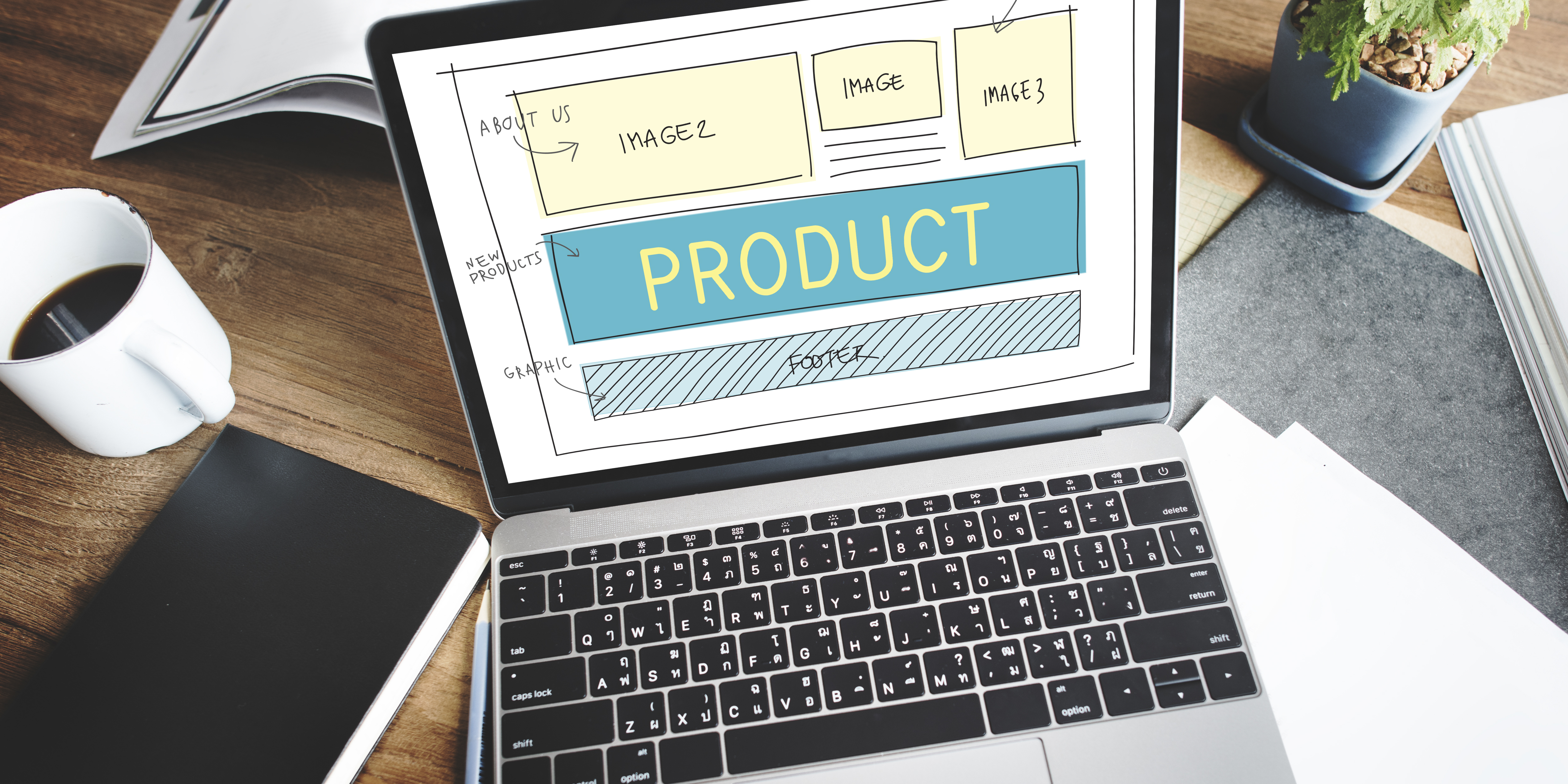 Shopify product image gallery showing front view, detail close-up, scale reference and lifestyle shot for one product